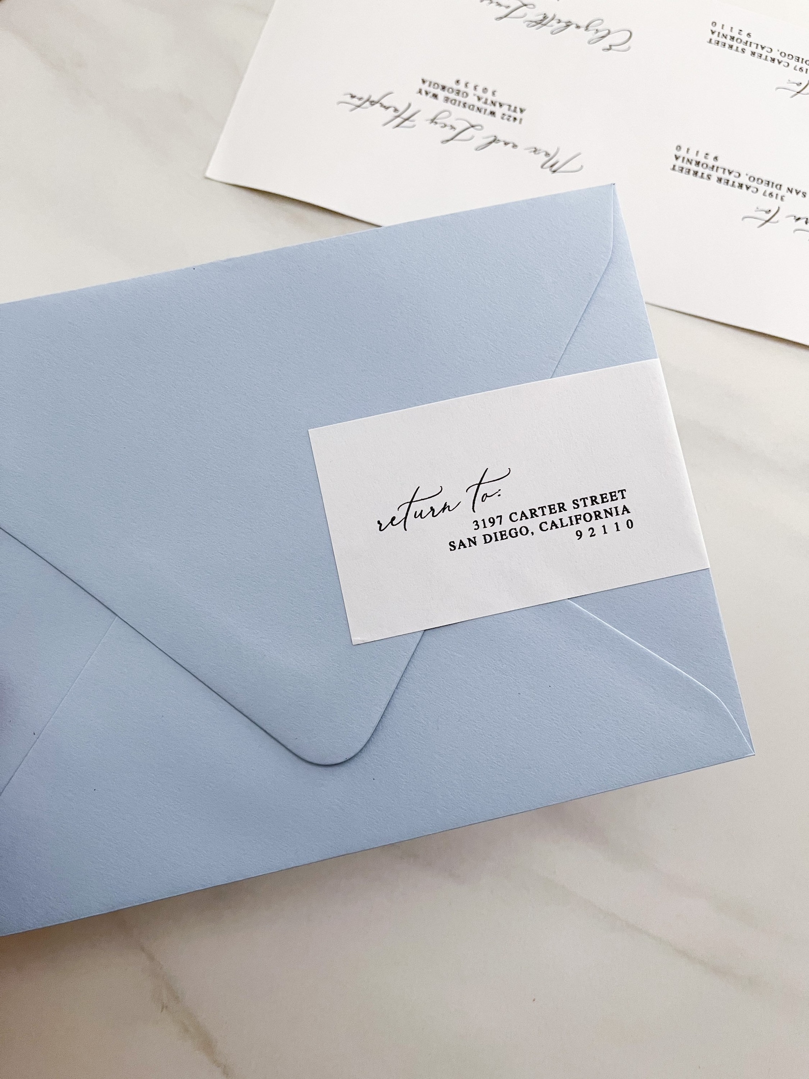 Wrap Around Address Label Template, Printable 8x2 Label for Envelope ...