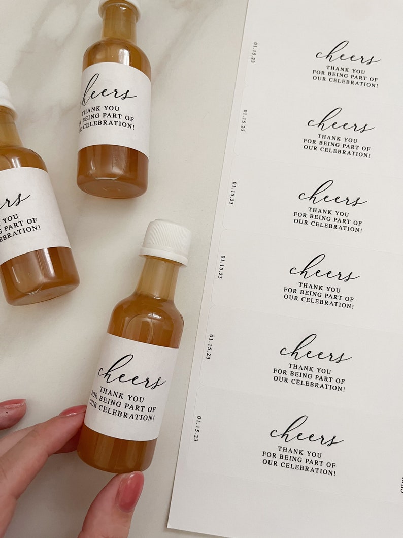 Mini Liquor Bottle Label TEMPLATE Editable Modern Wedding Etsy Mini Liquor Bottle Label TEMPLATE Editable Modern Wedding Etsy