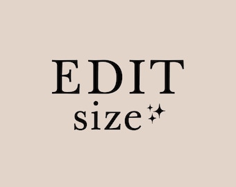 EDIT TEMPLATE SIZE