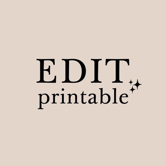 Your Text Custom Printable TEXT Add On Plus One I Edit Printable File Digital Download Your Text Custom Printable TEXT Add On Plus One I Edit Printable File Digital Download