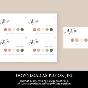 K&ouml;nnte beinhalten: Ein druckbarer Leitfaden f&uuml;r die Hochzeitsfarbenpalette mit dem Namen "Attire" und dem Ausdruck "Earthy Casual". Der Leitfaden zeigt vier Farbmuster in Braun-, Beige-, Gr&uuml;n- und Graut&ouml;nen.