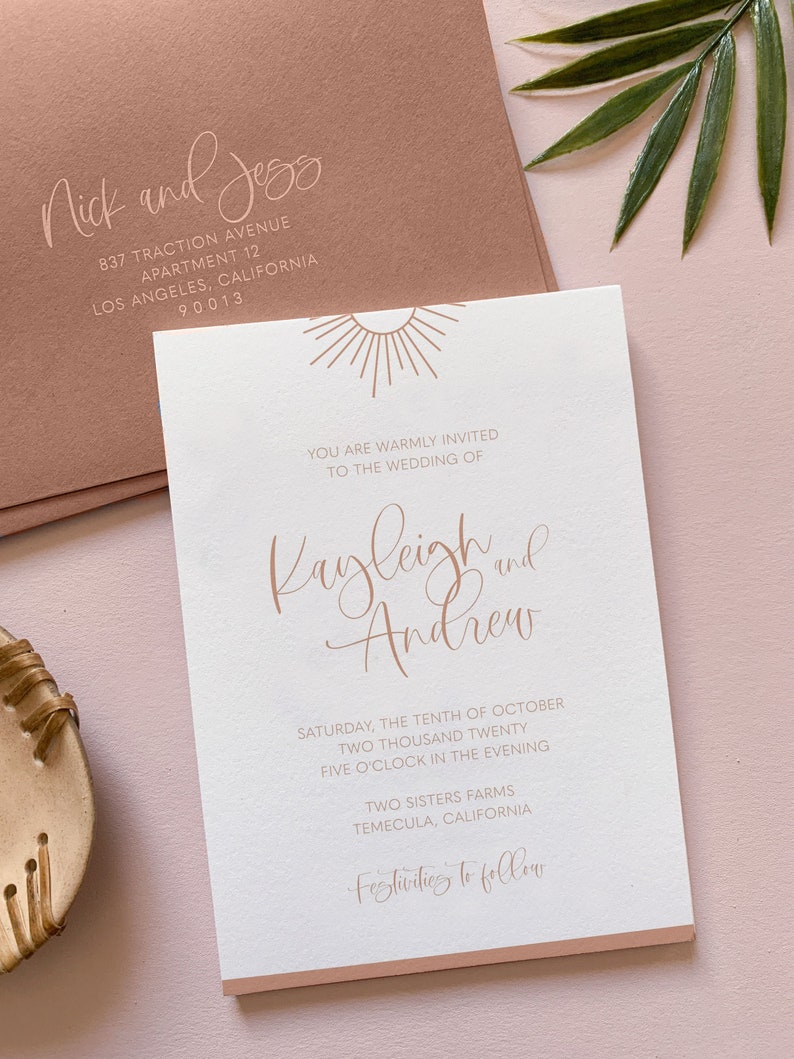 Download Simple Orange Wedding Invitation Template Modern Boho Orange Wedding Invitations Printable Boho Wedding Modern Desert Wedding Invitation Invitations Paper Party Supplies Vadel Com