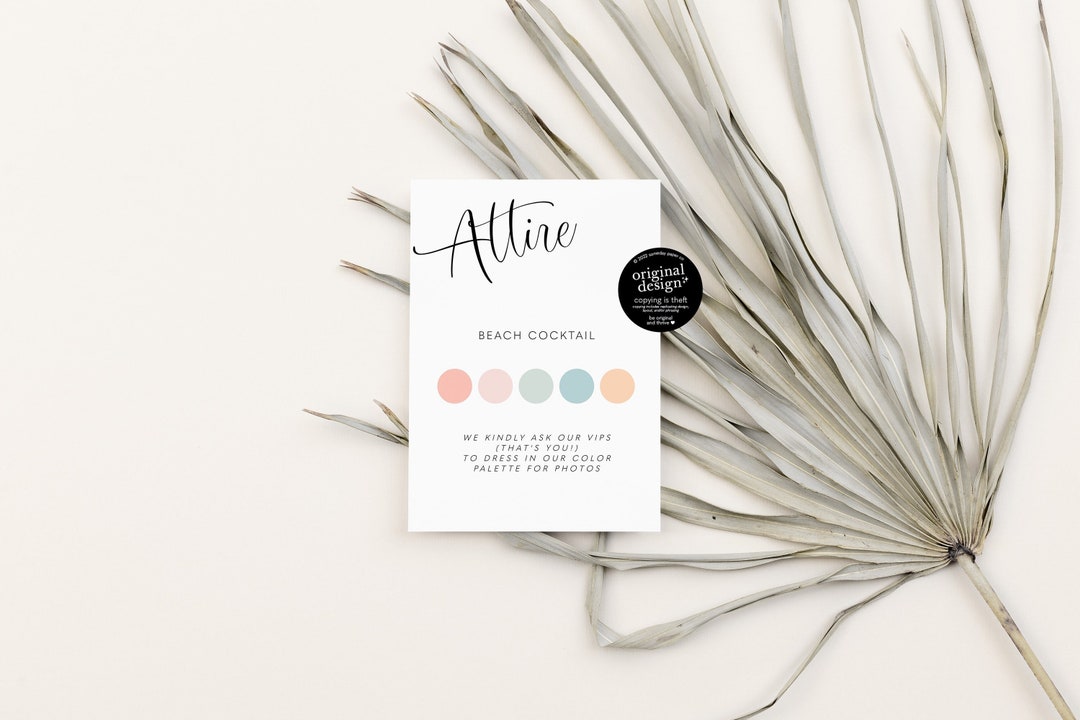 beach wedding dress code invitation Beach Themed Wedding Invitation Suite Template, Printable Beach Weddin