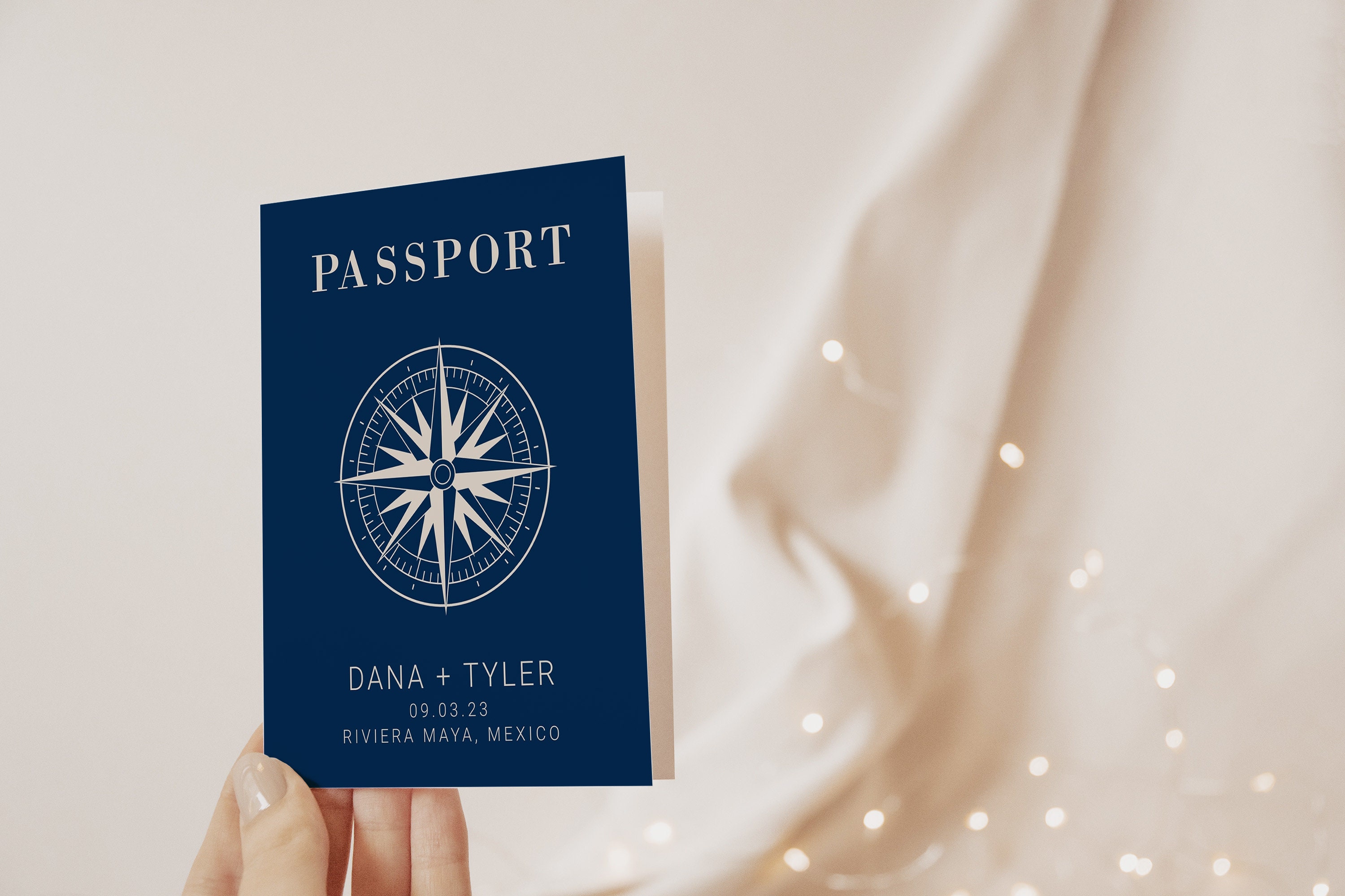Passport Wedding Invitation Template Printable Destination - Etsy UK