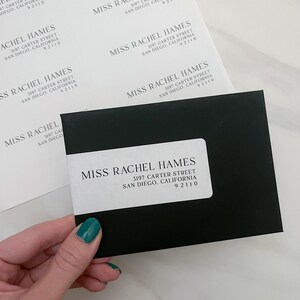 Wedding Address Label Template SET, Invitation Envelope Printable ...