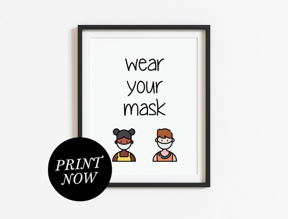 19+ Masks On Sign For Kids Pics