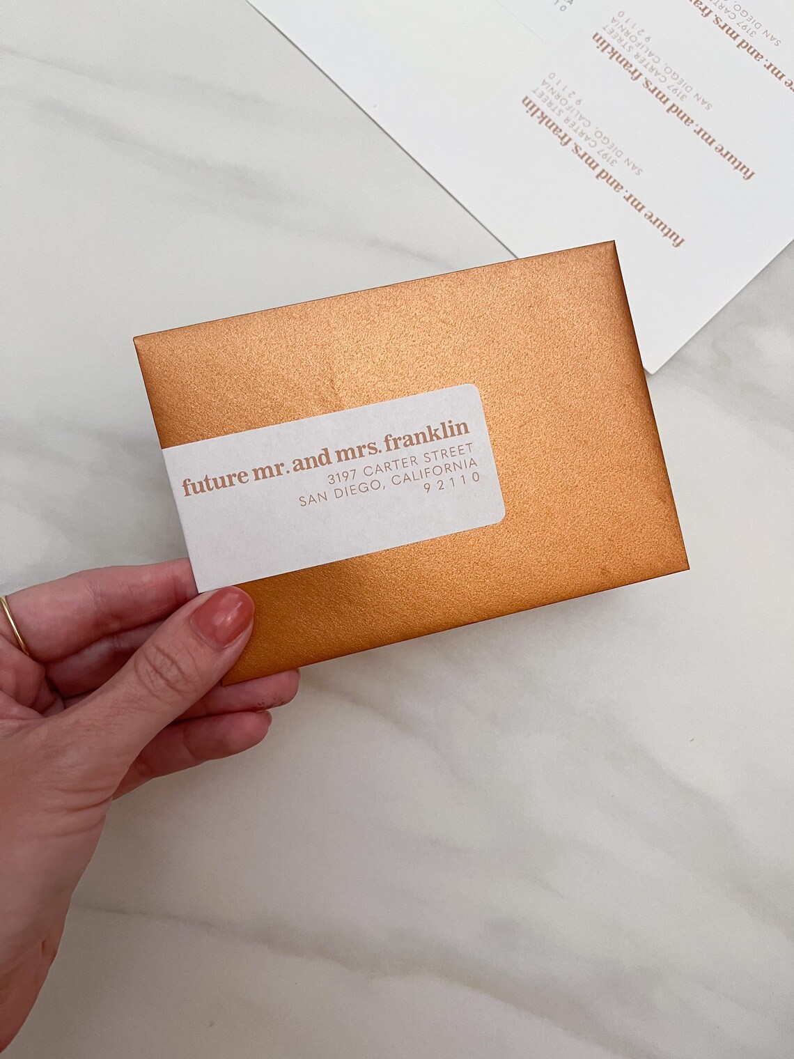 Retro envelope address label template for wedding invitations etsy