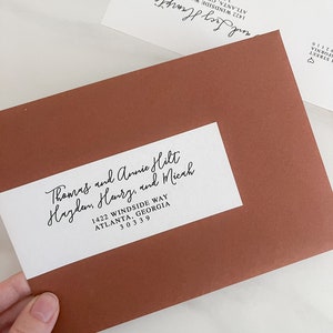 Address Label Setup Address Label SET, Printable Wrap Around Stickers for Envelopes, Guest ...