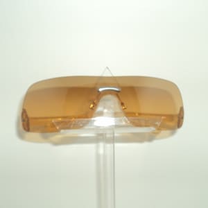 Versus EW7 fashion sunglasses, UV protection, face covering style, orange flashy color, made in Italy