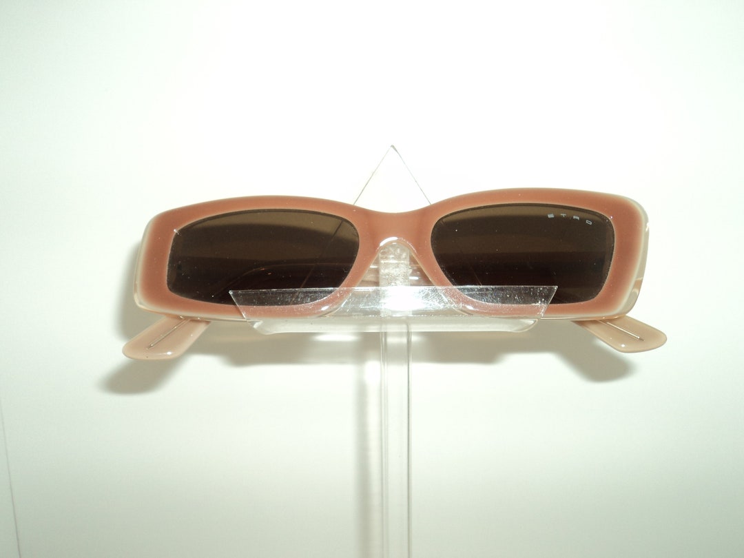 Etro Asymmetrical Sunglasses, With Brown Color, Parisian Style With ...