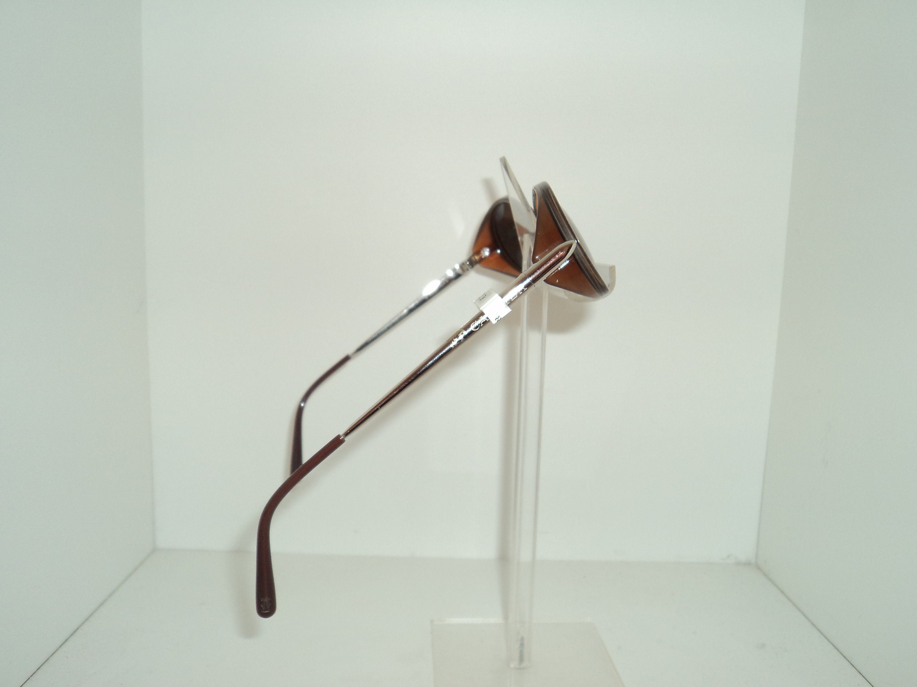 VINTAGE Cartier Aspen ゴーグル スタイル シルバー グレー