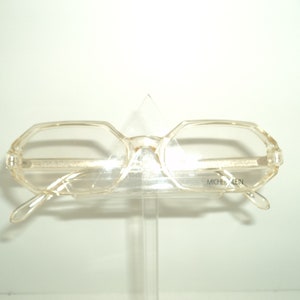 Michel KLEIN fashion eyeglasses, original face forms, crystal shell style, Made in Paris