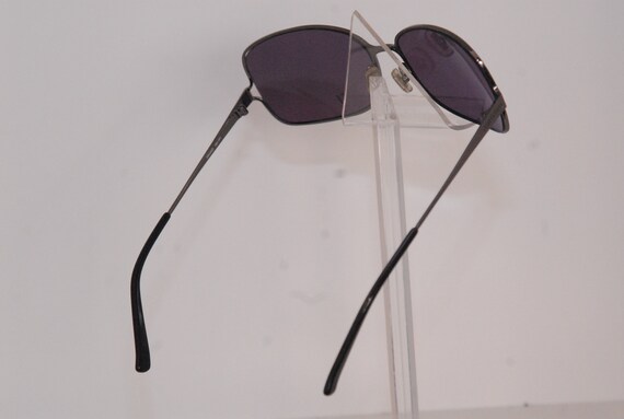 Miu-miu semi-rectangular sunglasses, gun metal co… - image 5