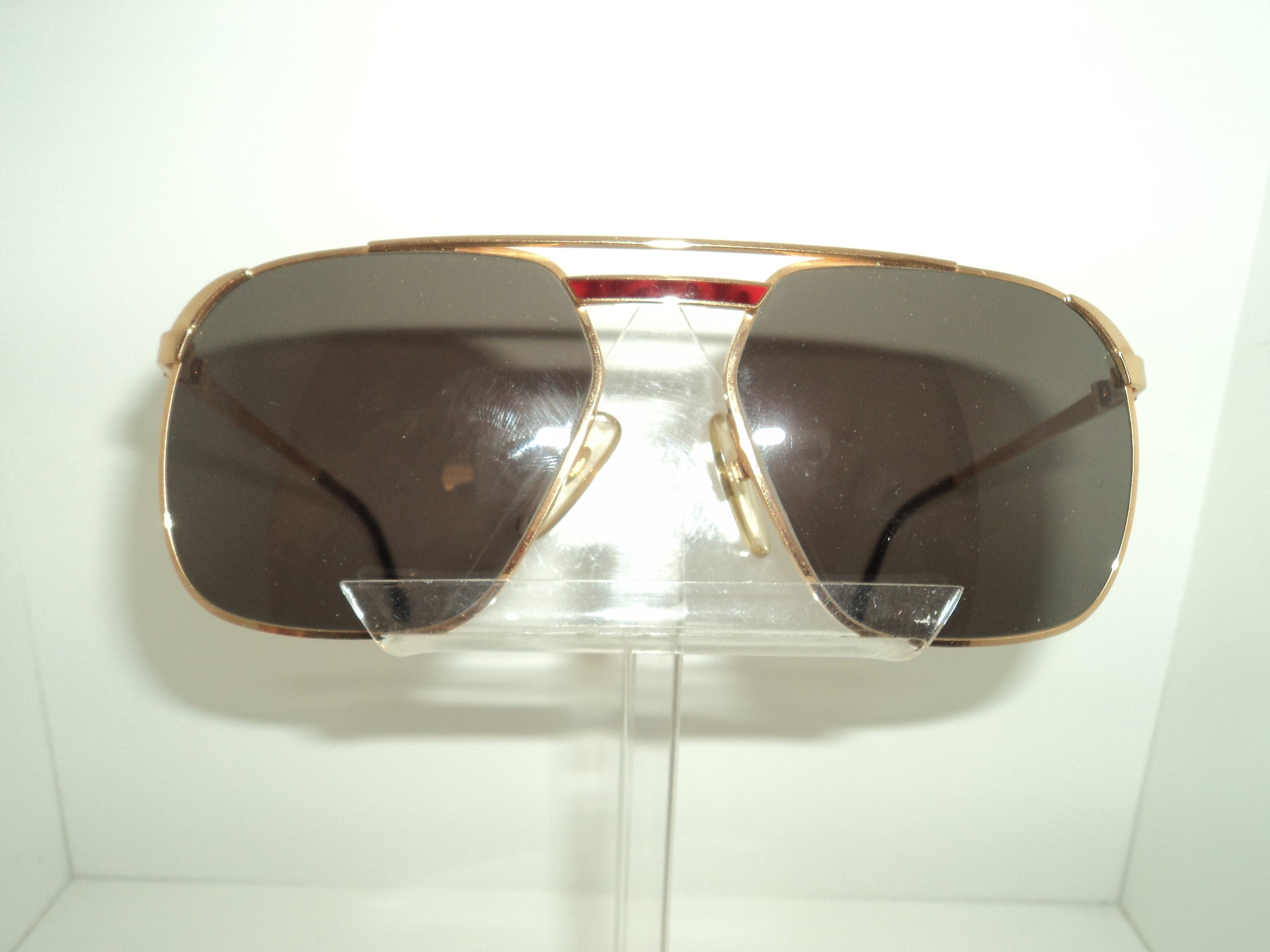 美品　DUNHILL　ビンテージサングラス　6070　ツーブリッジ　ブラウン Sunglasses Dunhill 6070 90's Luxury Shades For Men