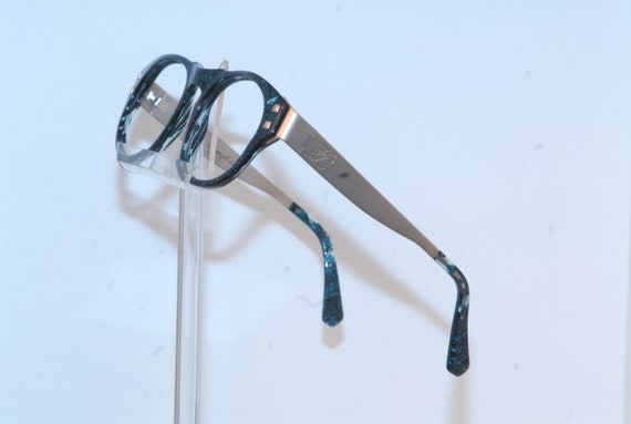 Karl Lagerfeld original glasses, with silver bran… - image 3