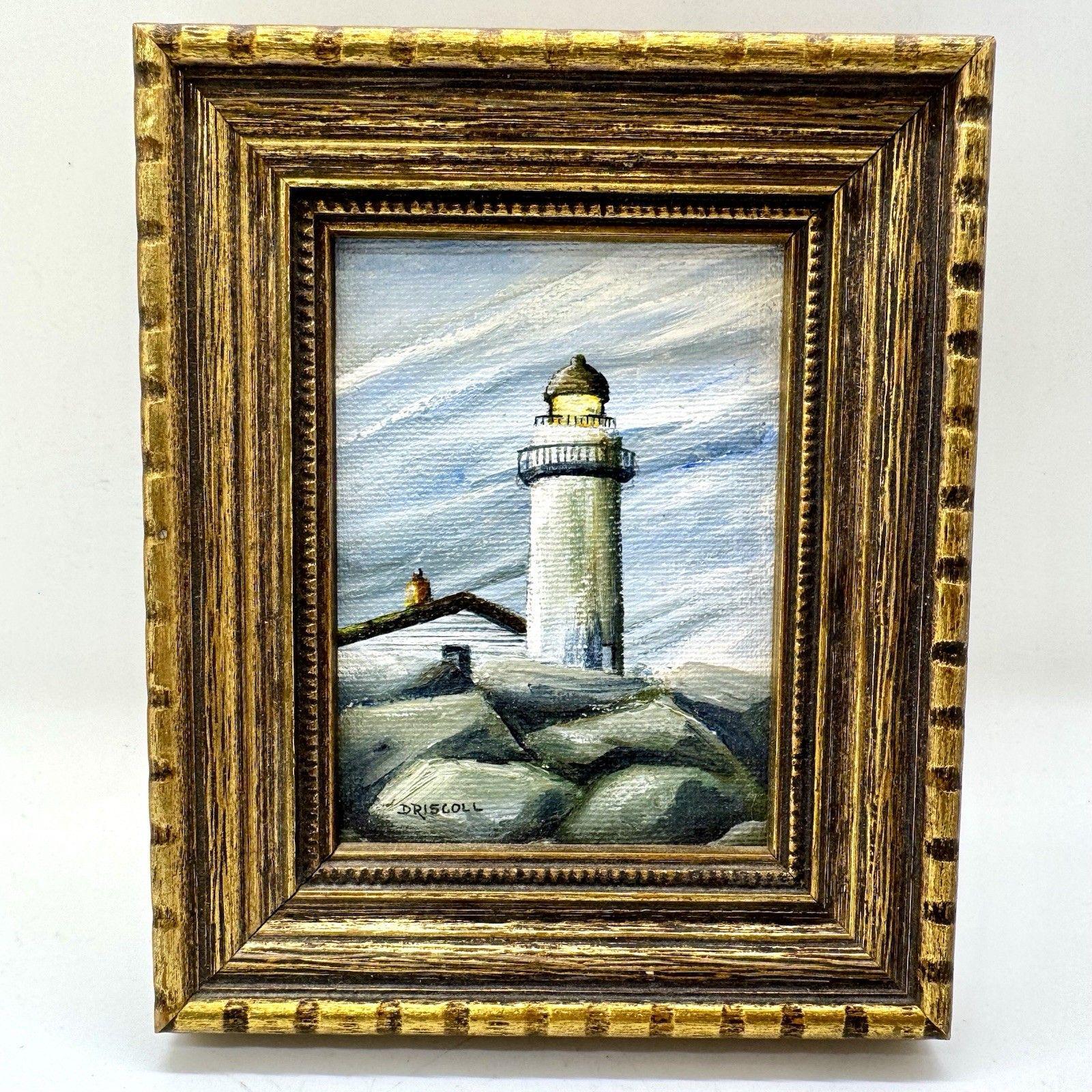 Miniature lighthouse painting original - Etsy 日本