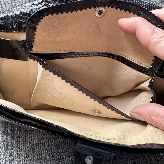 Vintage Python (?) Snakeskin Crossbody Or Clutch … - image 12