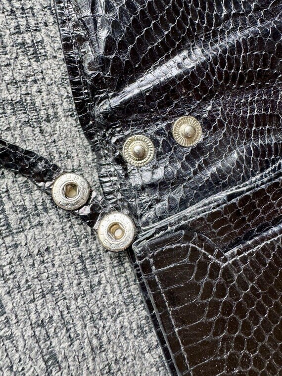 Vintage Python (?) Snakeskin Crossbody Or Clutch … - image 6