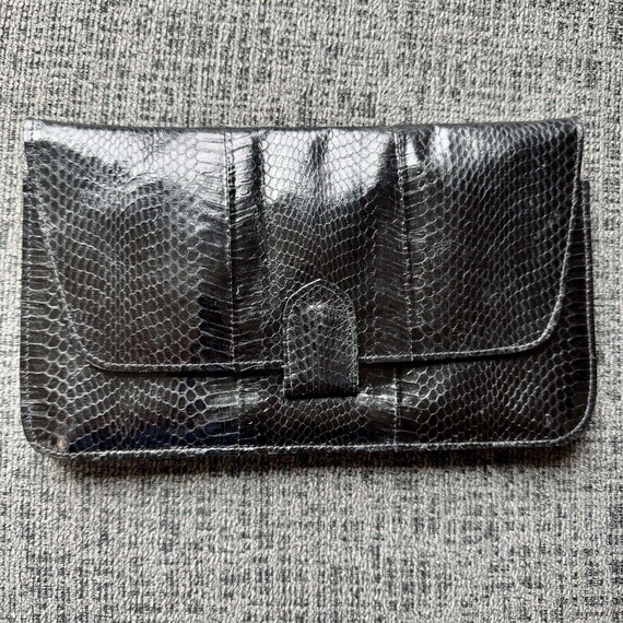 Vintage Python (?) Snakeskin Crossbody Or Clutch … - image 2