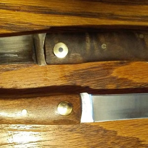 Walnut and Carbon Steel Slip-Joint Folding Knife