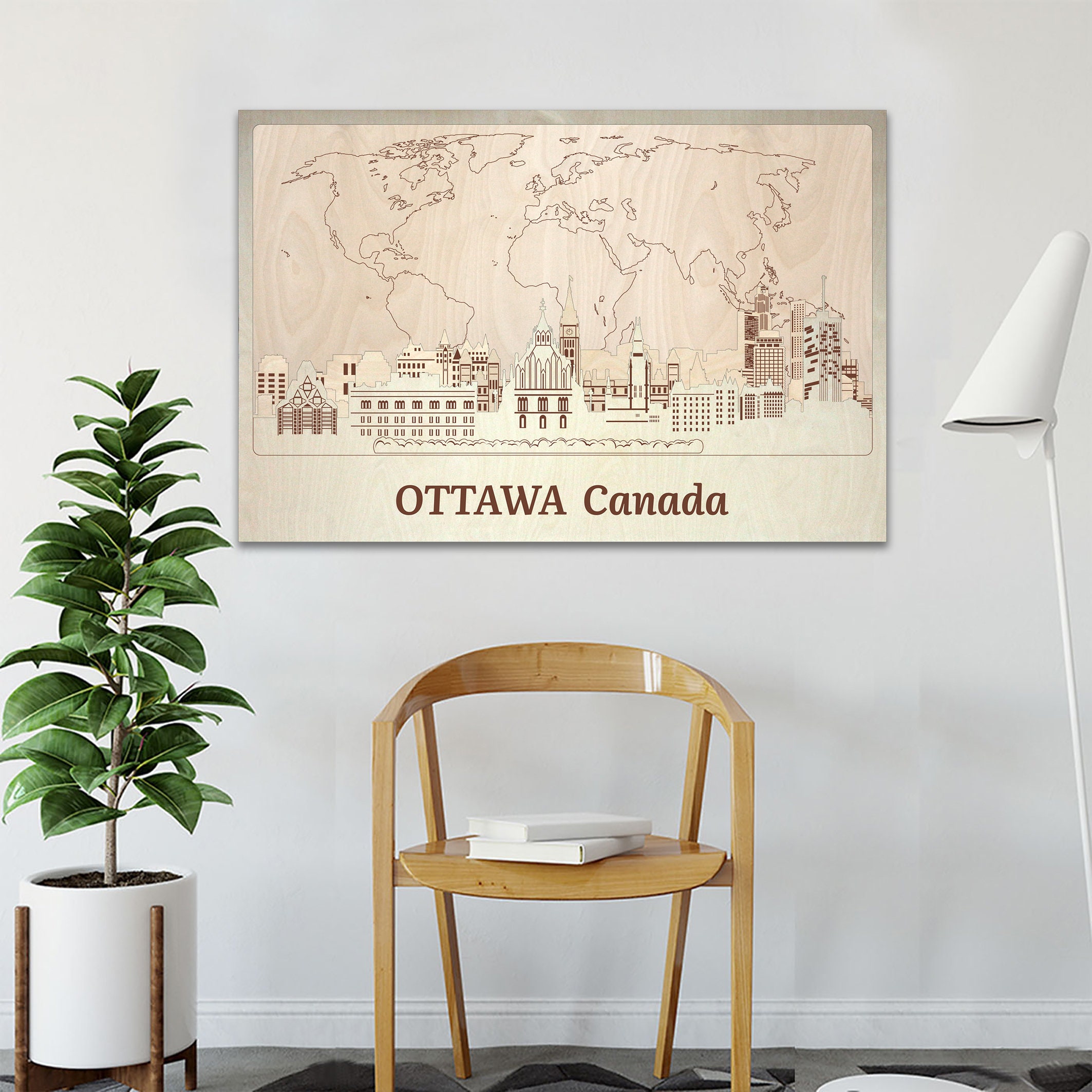 Ottawa Wood Wall Art Rustic Decor Home Wall Decor Canada