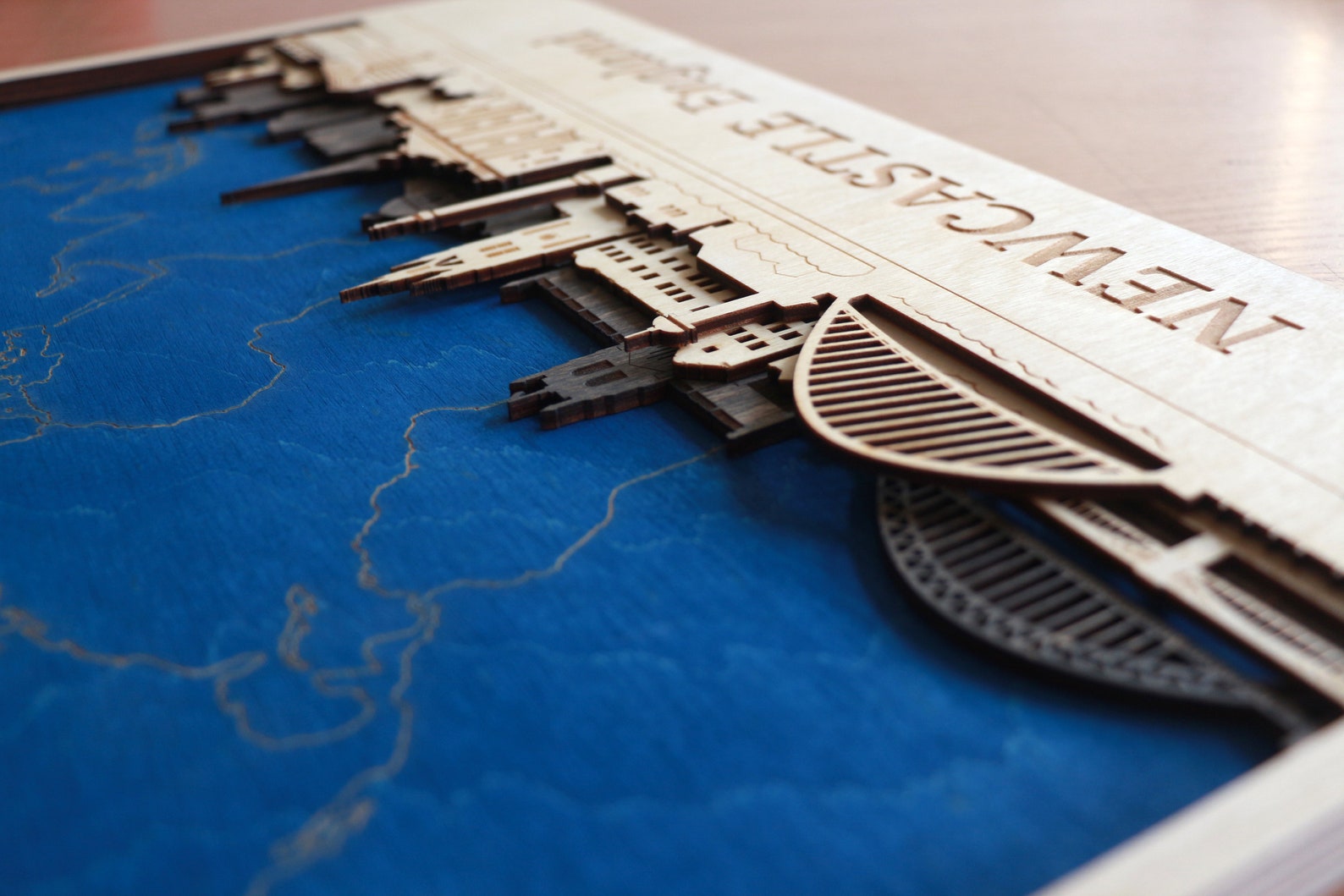 Newcastle Hometown Reminder Wood Wall Art Newcastle Wall Art Etsy