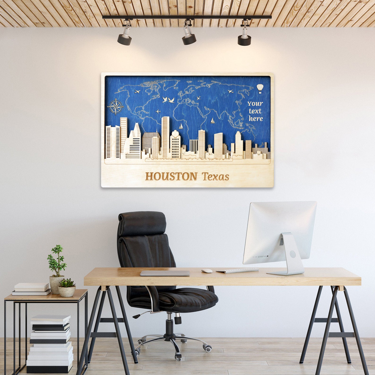 Houston Wall Decor Texas Wall Art Wood Wall Decor Wood Wall Etsy