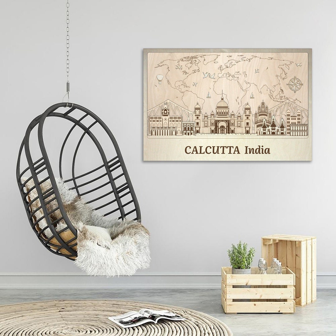 Calcutta Wood Wall Art Anniversary Custom Couple Wedding Gift Etsy