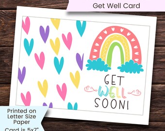 Kids Get Well Card Etsy