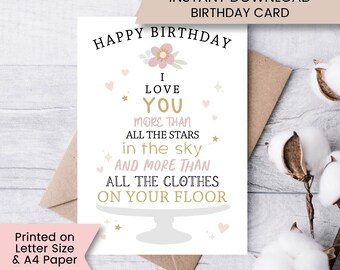 WBdesignz Biglietto Di Auguri Di Compleanno Di Lusso Con Fenicottero Rosa, Sfondo Nero E Dettagli Oro, Con Busta Kraft - 4