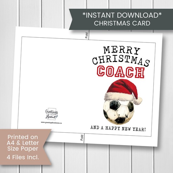 Buon Natale Felice Anno Nuovo Biglietto Dauguri Sportivo Calcio - Immagini vettoriali stock e altre immagini di Natale - iStock