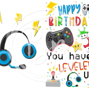 Video Game Birthday Card Printable, Printable Gamer Birthday Card, for ...