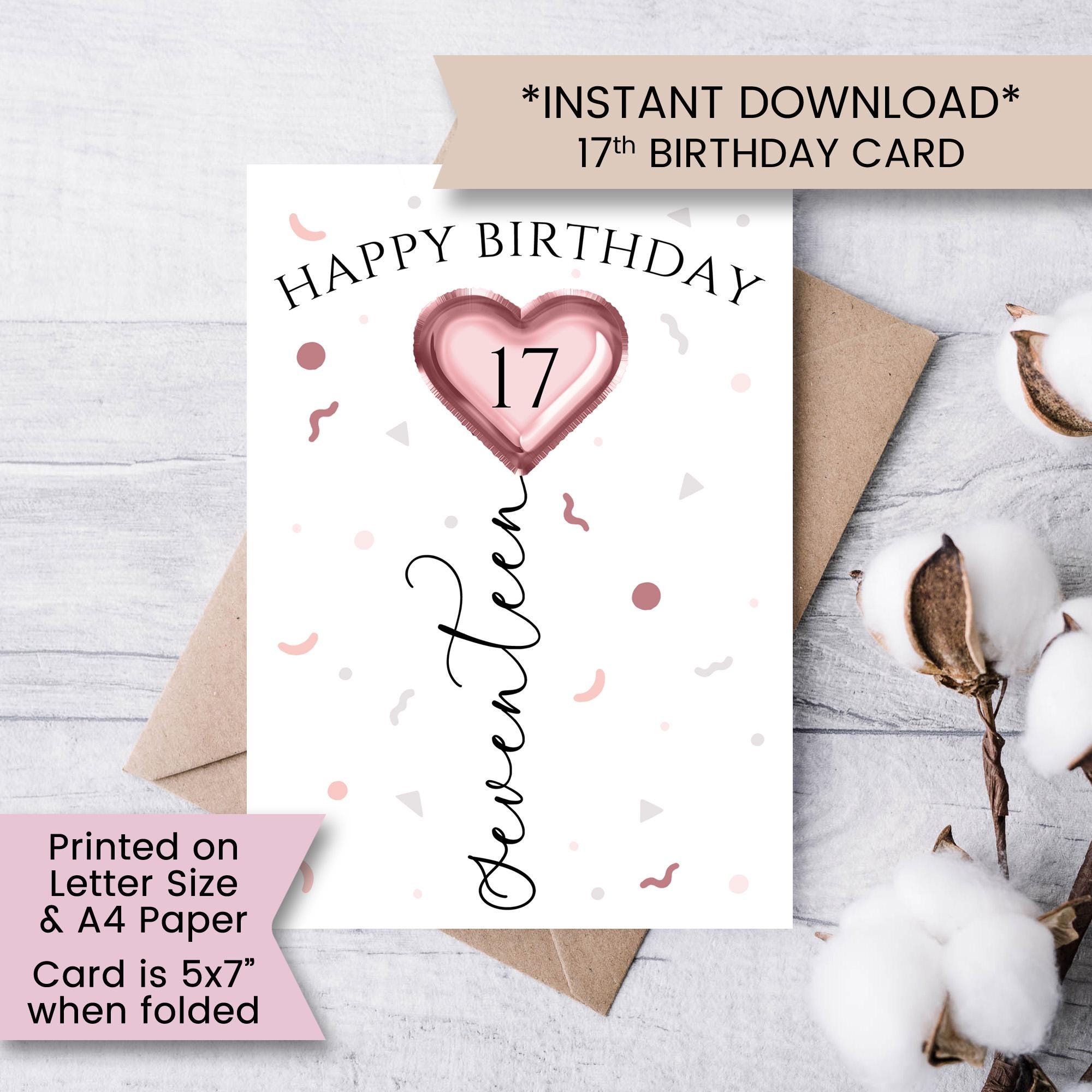 17th birthday card - Etsy 日本