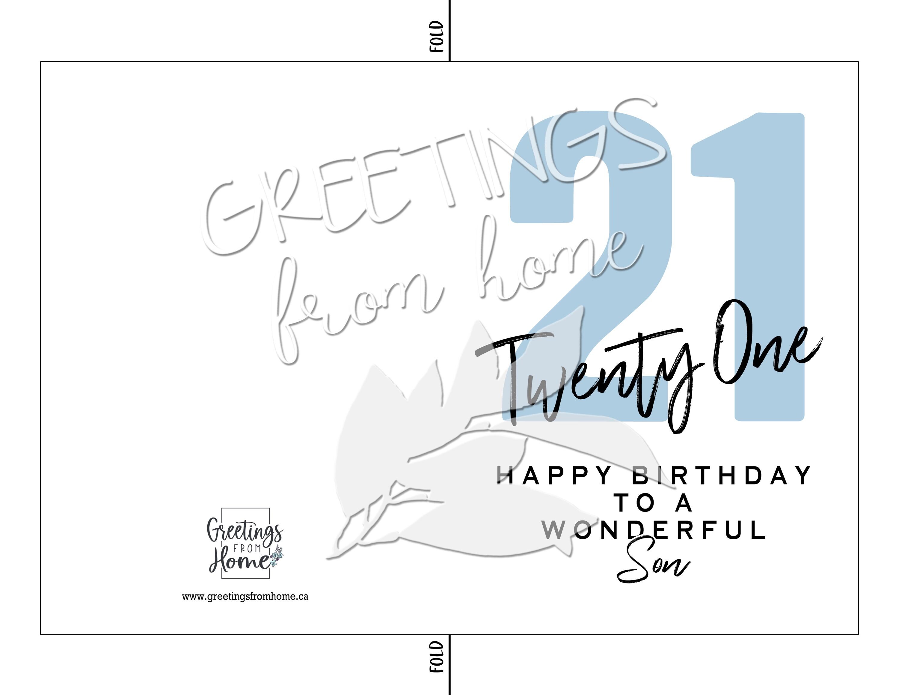 Central 23 - Divertida Tarjeta De Cumpleaños 21 Para Ella