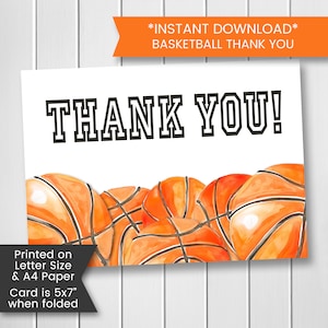 Biglietto di ringraziamento stampabile per l'allenatore di basket, grazie per l'assistente allenatore di basket, biglietto di ringraziamento per l'allenatore, biglietto di apprezzamento per l'insegnante