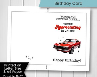 Printable Birthday Card for Dad, Happy Birthday Father Card Download ...