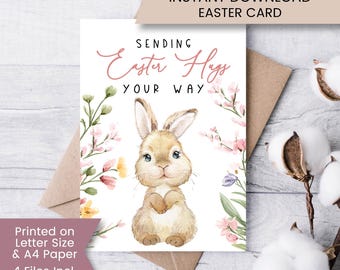 Biglietto di Pasqua personalizzato per la nipote - Biglietti di Pasqua personalizzati per la figlia - Biglietti di Pasqua personalizzati per la nipote - Pasqua per bambine - Italia