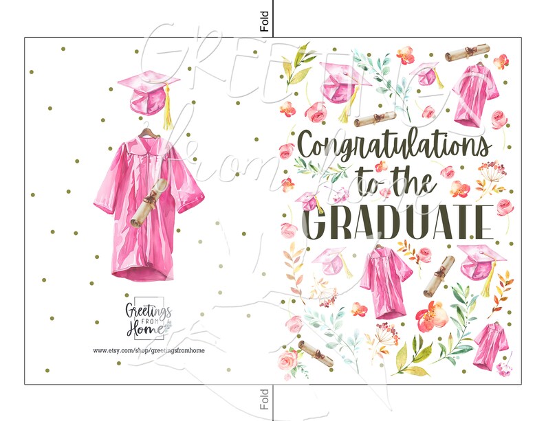 Graduation Card for Daughter Printable, Congratulations to the Graduate ...