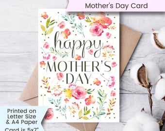 Adesivo per la festa della mamma con biglietto - TenStickers