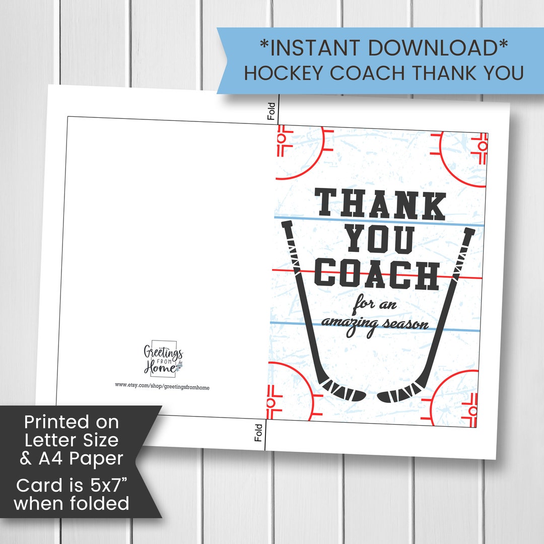 Printable Thank You Card for Hockey - Il 1080xN.5970300294 Lmje 
