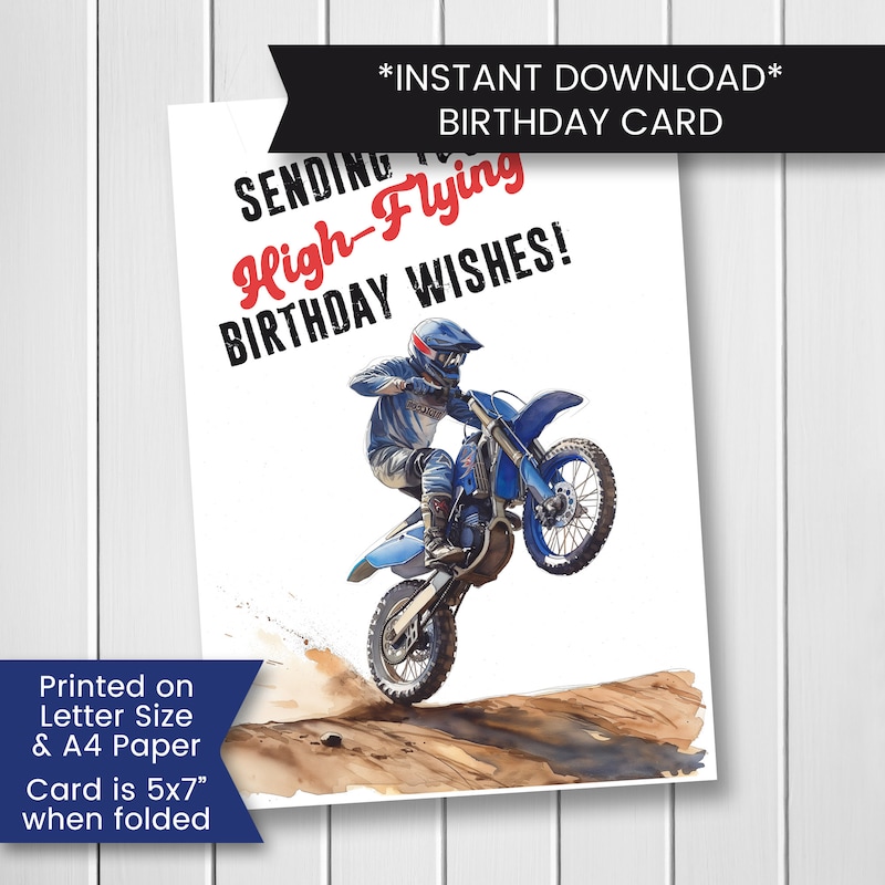 Birthday Card Printable - Etsy