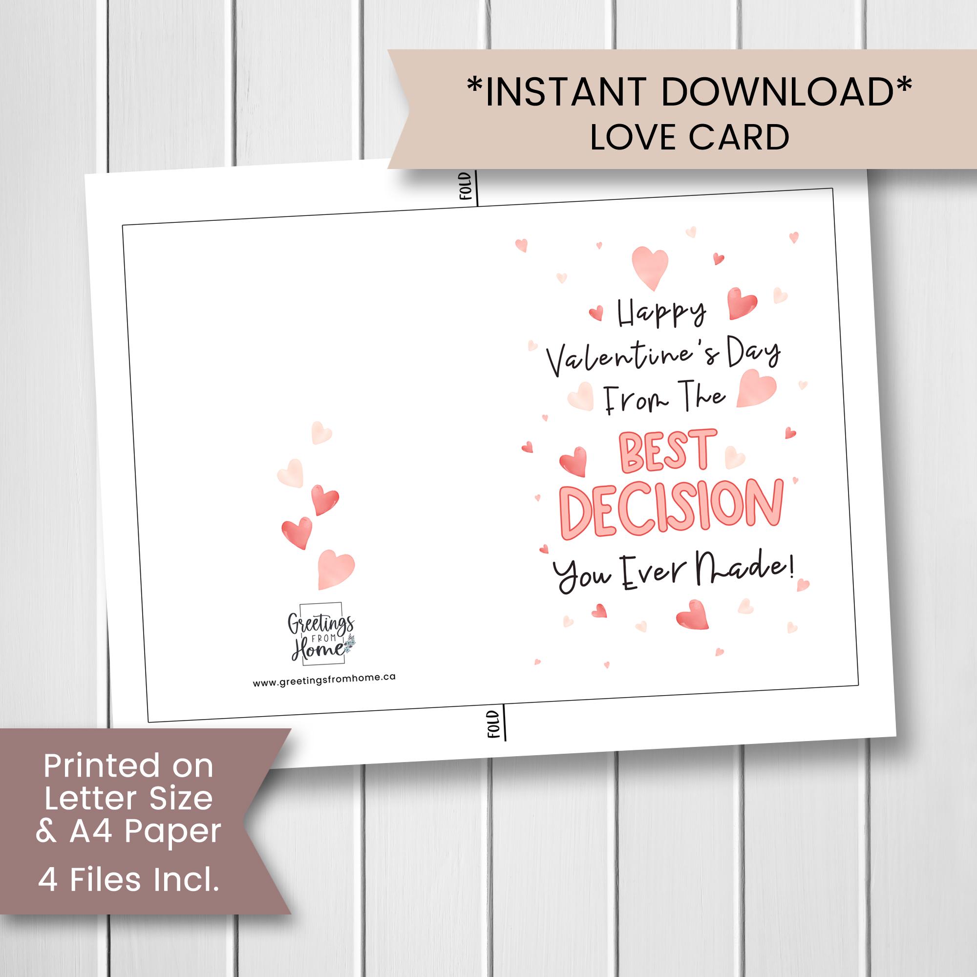 Printable Funny Valentine Card for Husband, Love Card for Boyfriend ...