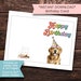 Golden Retriever Birthday Card, Printable Dog Birthday Card, Retreiver ...