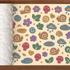 Arquivo STL para impressão 3D de um rolo texturizado para jardim de caracóis – Arquivo digital – Download instantâneo