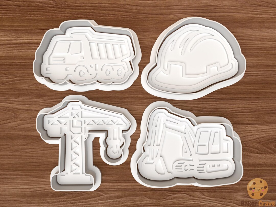 Construction Cookie Cutter Set STL – 3D Printing Digital File – Instant ...