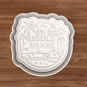 Miami Cookie Cutter STL – 3D Printing Digital File – Instant Download