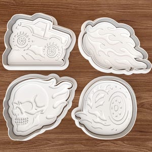 Monstertruck Cookie Cutter Set - 3D Druck Digitale Datei - Sofort Download