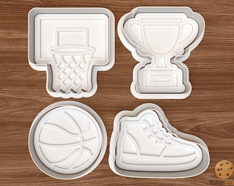 Basketbollskakformsset STL-fil – 3D-utskrift digital fil – direkt nedladdning