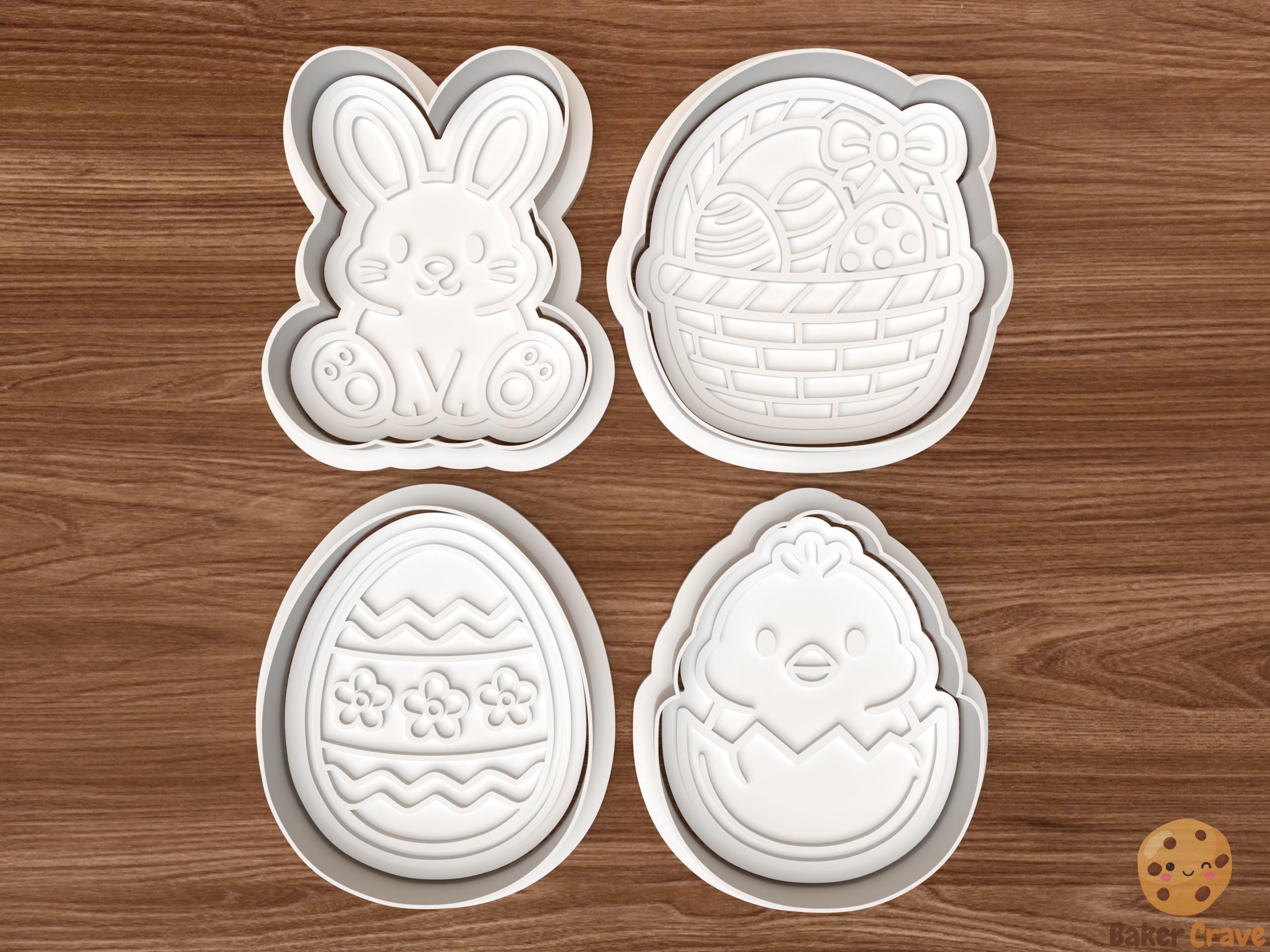 Easter Cookie Cutter Set STL File – 3D Printing Digital File – Instant ...