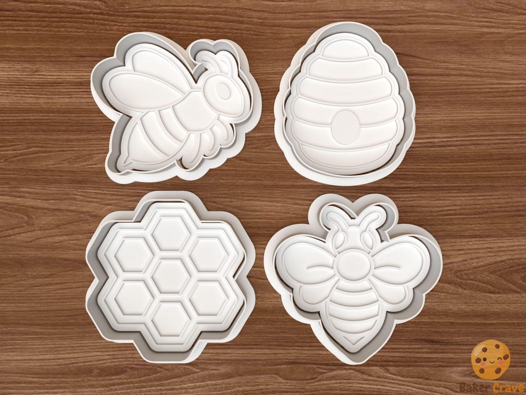 Bee Cookie Cutter Set STL File – 3D Printing Digital File – Instant ...